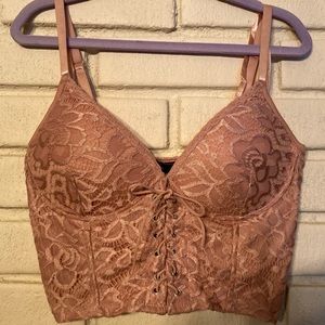 Windsor lace bustier bra